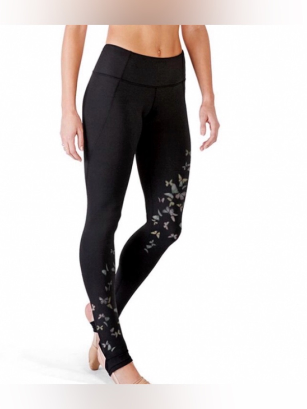 BNWT Bloch Floral Stirrup Leggings.